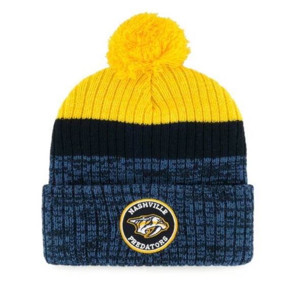 Nashville Predators NHL Knit Pom Hat NWT - Picture 1 of 2